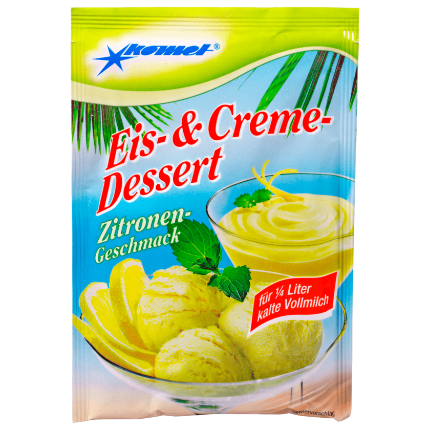 Komet Eis- & Creme- Dessertpulver Zitronengeschmack 70g